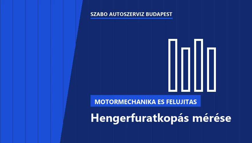 Hengerfuratkopás mérése a Szabó Autószervíz Budapest szervizében
