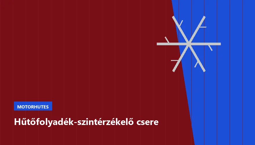 Hűtőfolyadék-szintérzékelő csere - autószerviz Budapest, Szabó Autószervíz műhely