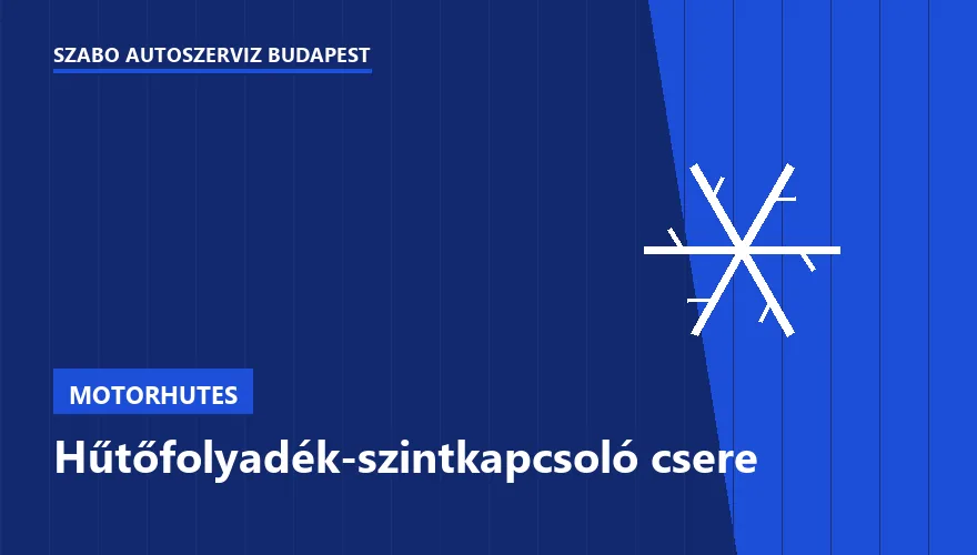 Hűtőfolyadék-szintkapcsoló csere - autószerviz Budapest, Szabó Autószervíz műhely