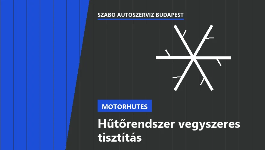 Hűtőrendszer vegyszeres tisztítás a Szabó Autószervíz Budapest szervizében