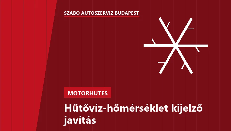 Hűtővíz-hőmérséklet kijelző javítás - autószerviz Budapest, Szabó Autószervíz műhely
