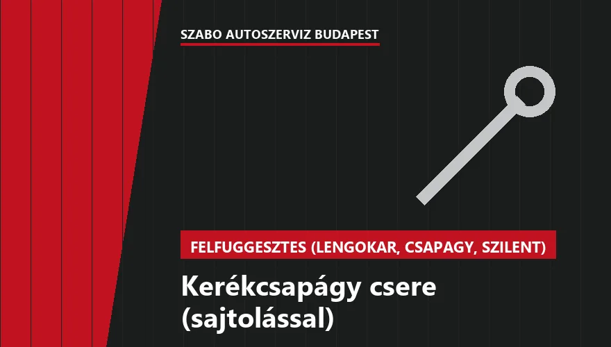 Kerékcsapágy csere (sajtolással) - autószerviz Budapest, Szabó Autószervíz műhely