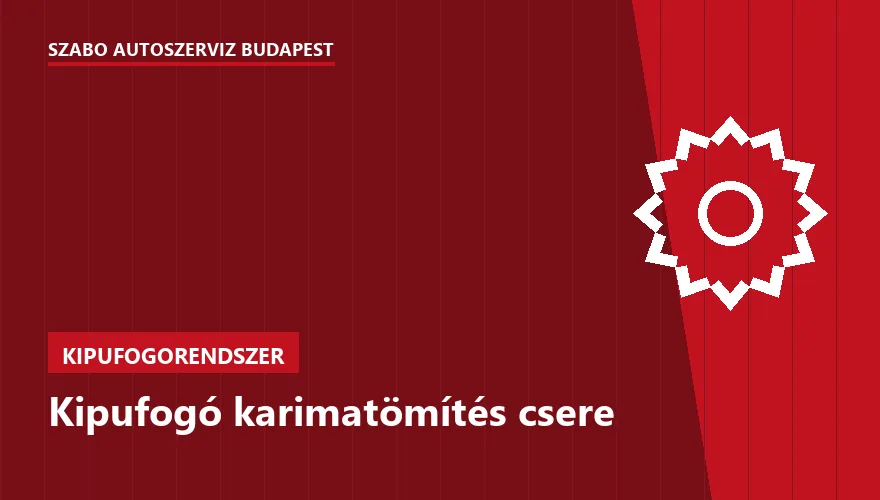 Kipufogó karimatömítés csere - autószerviz Budapest, Szabó Autószervíz műhely