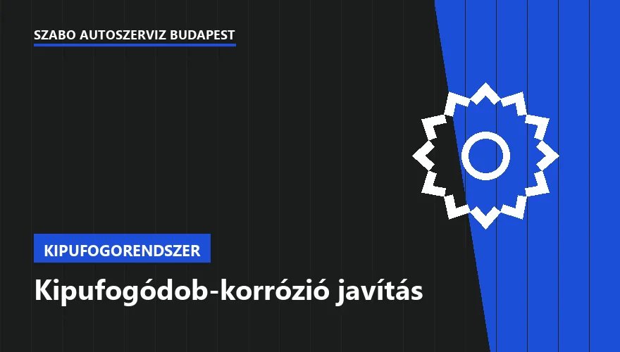 Kipufogódob-korrózió javítás a Szabó Autószervíz Budapest szervizében