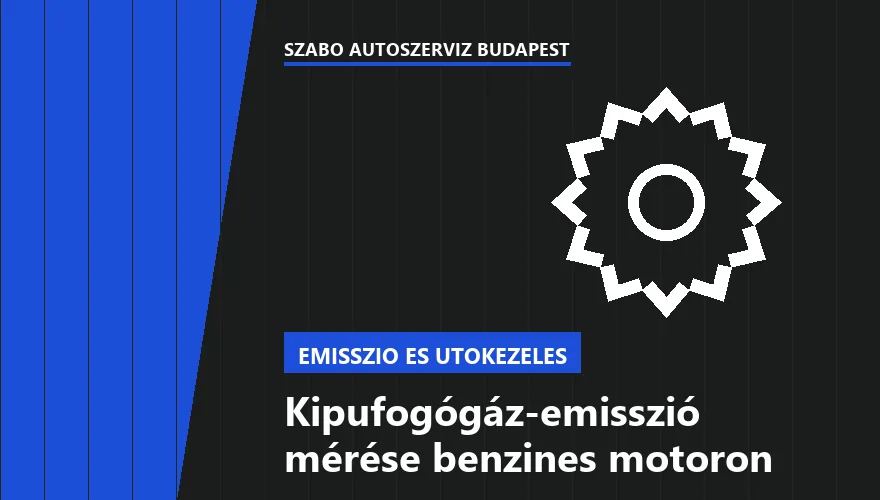 Kipufogógáz-emisszió mérése benzines motoron - autószerviz Budapest, Szabó Autószervíz műhely