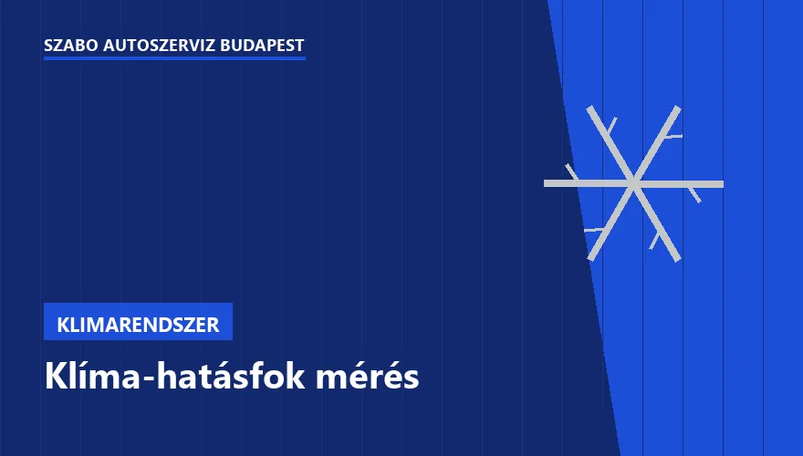 Klíma-hatásfok mérés - autószerviz Budapest, Szabó Autószervíz műhely