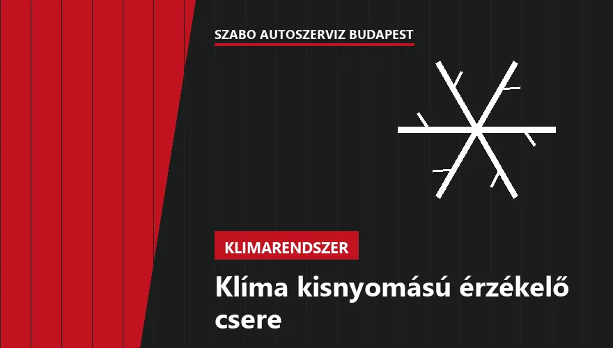 Klíma kisnyomású érzékelő csere - autószerviz Budapest, Szabó Autószervíz műhely
