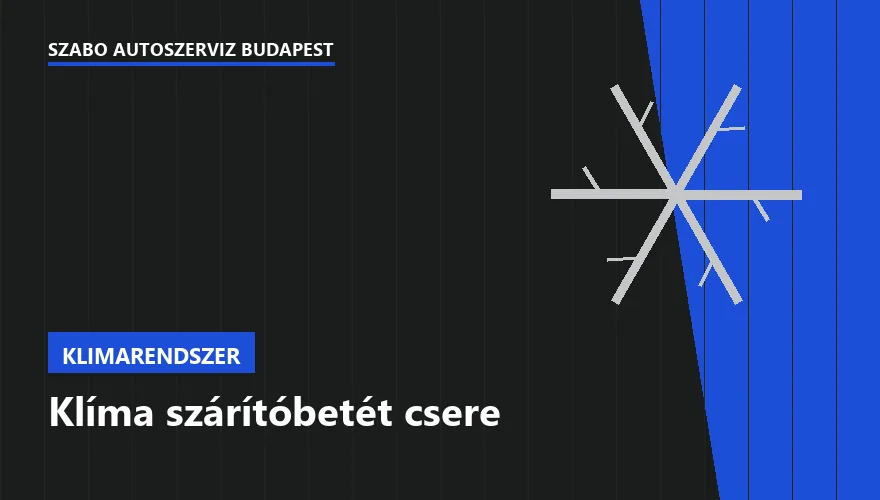 Klíma szárítóbetét csere a Szabó Autószervíz Budapest szervizében