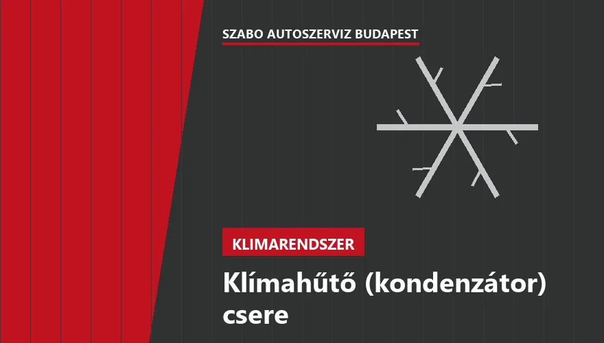Klímahűtő (kondenzátor) csere - autószerviz Budapest, Szabó Autószervíz műhely