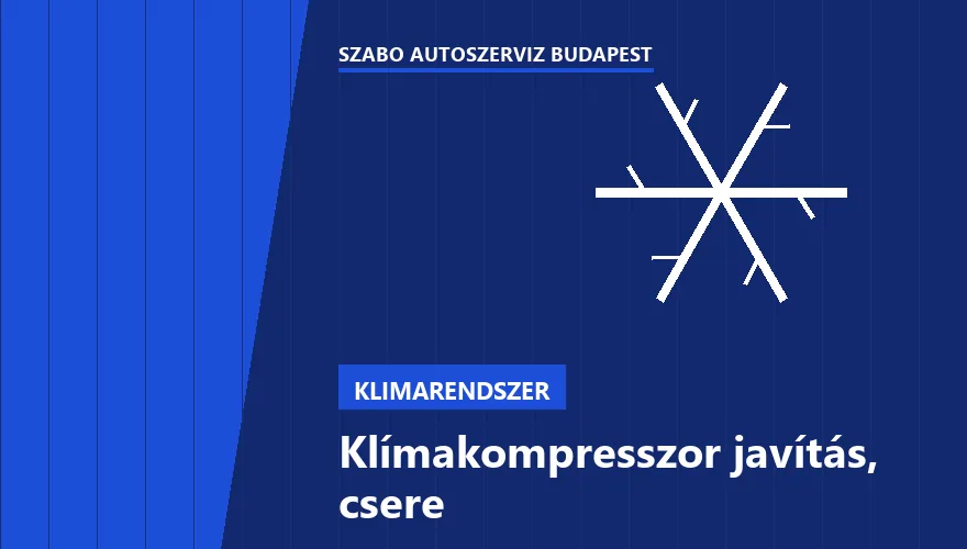 Klímakompresszor javítás, csere - autószerviz Budapest, Szabó Autószervíz műhely