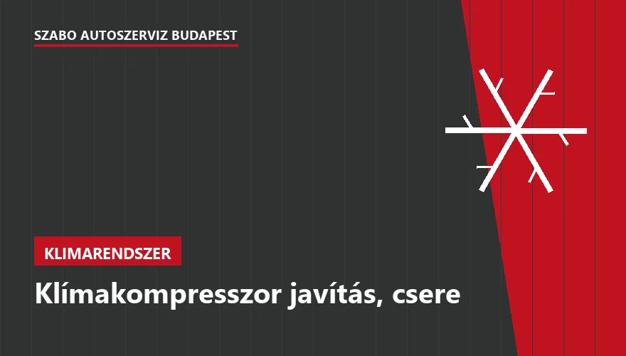 Klímakompresszor javítás, csere a Szabó Autószervíz Budapest szervizében