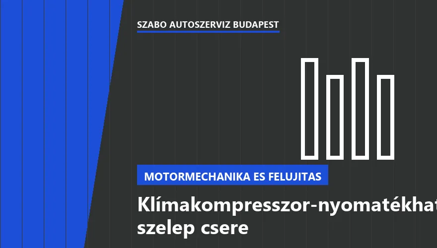 Klímakompresszor-nyomatékhatároló szelep csere a Szabó Autószervíz Budapest szervizében