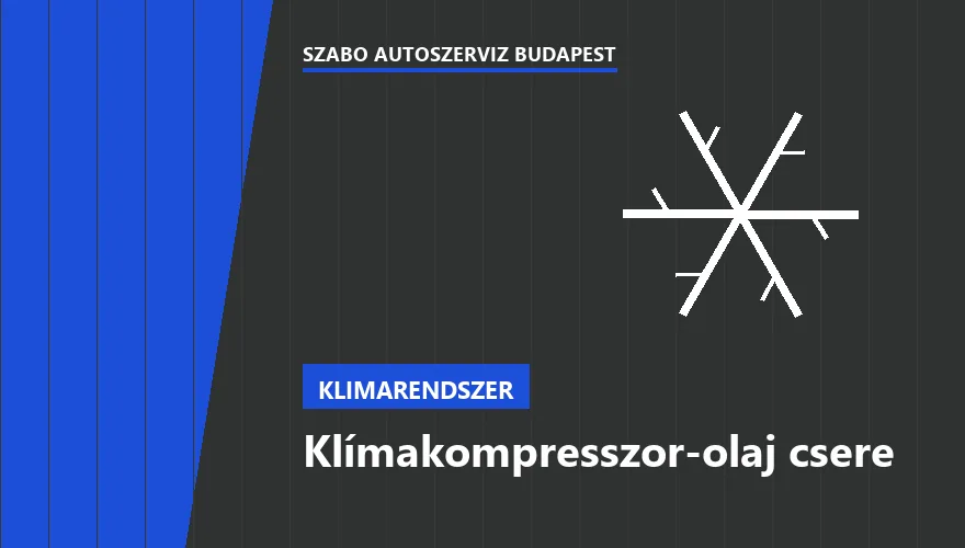 Klímakompresszor-olaj csere - autószerviz Budapest, Szabó Autószervíz műhely