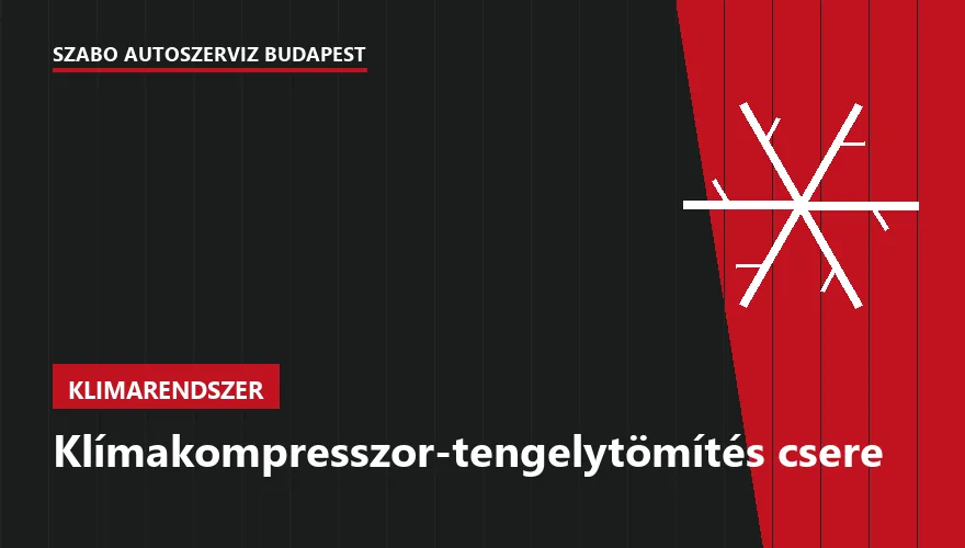 Klímakompresszor-tengelytömítés csere - autószerviz Budapest, Szabó Autószervíz műhely