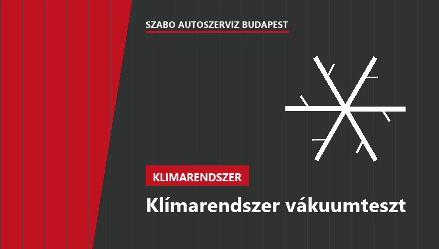 Klímarendszer vákuumteszt a Szabó Autószervíz Budapest szervizében