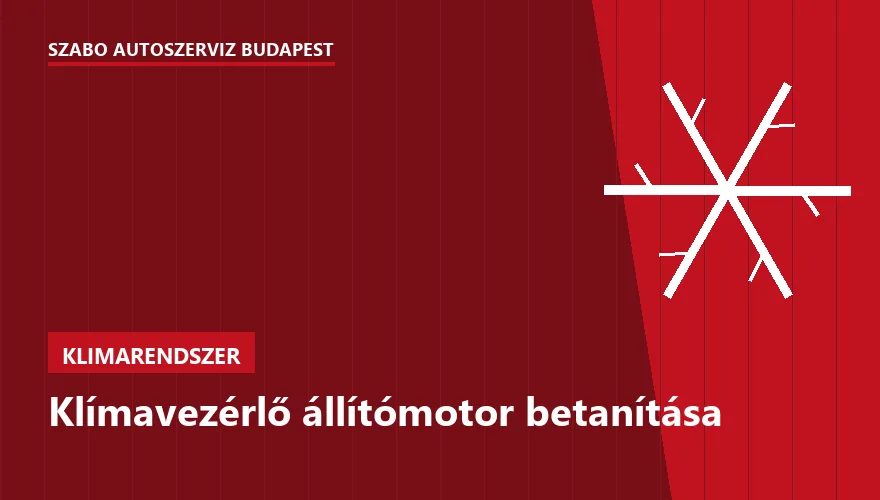 Klímavezérlő állítómotor betanítása - autószerviz Budapest, Szabó Autószervíz műhely