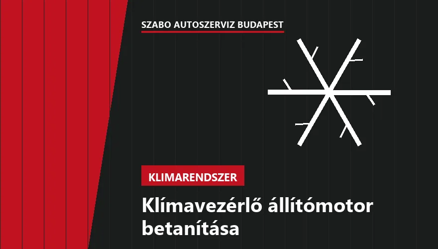 Klímavezérlő állítómotor betanítása a Szabó Autószervíz Budapest szervizében