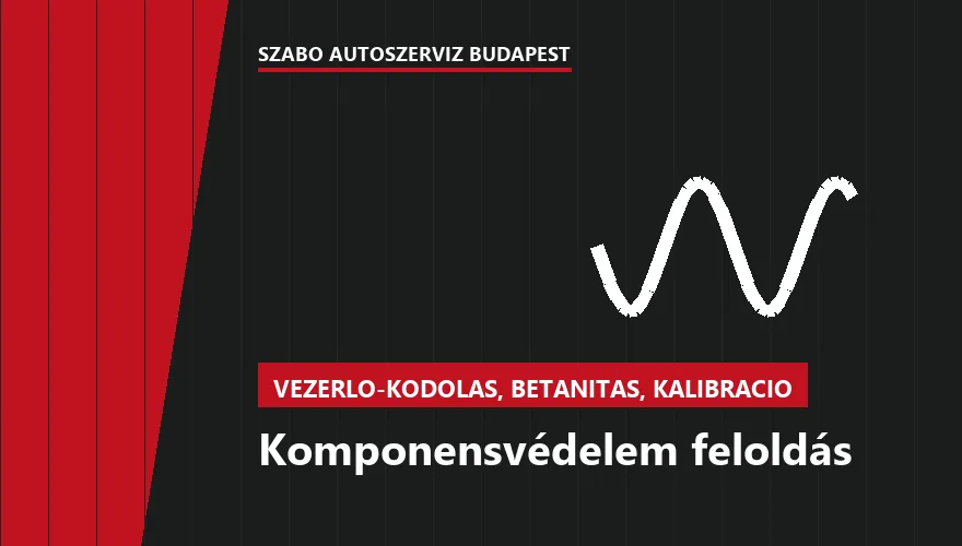 Komponensvédelem feloldás a Szabó Autószervíz Budapest szervizében