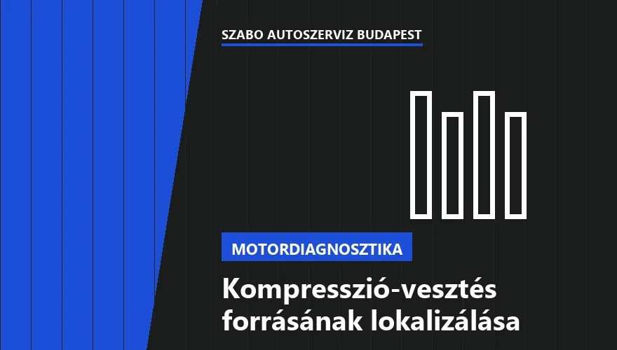 Kompresszió-vesztés forrásának lokalizálása a Szabó Autószervíz Budapest szervizében