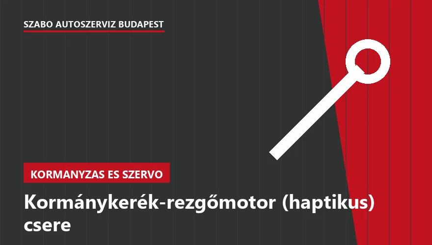 Kormánykerék-rezgőmotor (haptikus) csere - autószerviz Budapest, Szabó Autószervíz műhely