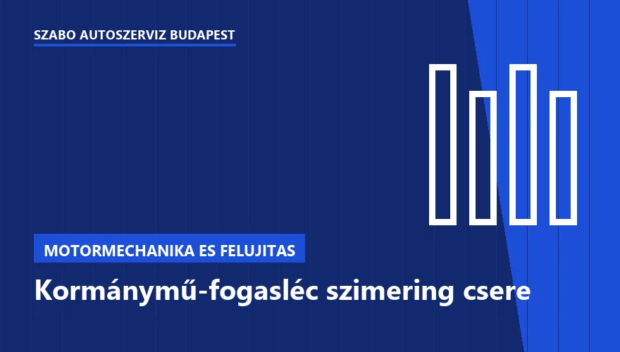 Kormánymű-fogasléc szimering csere - autószerviz Budapest, Szabó Autószervíz műhely