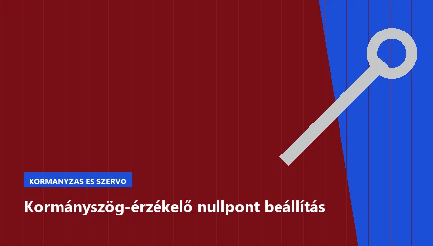 Kormányszög-érzékelő nullpont beállítás a Szabó Autószervíz Budapest szervizében