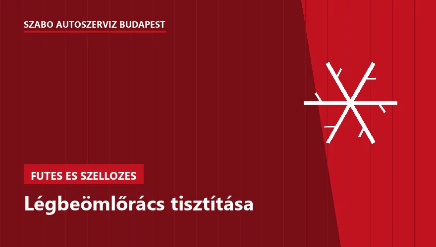 Légbeömlőrács tisztítása a Szabó Autószervíz Budapest szervizében