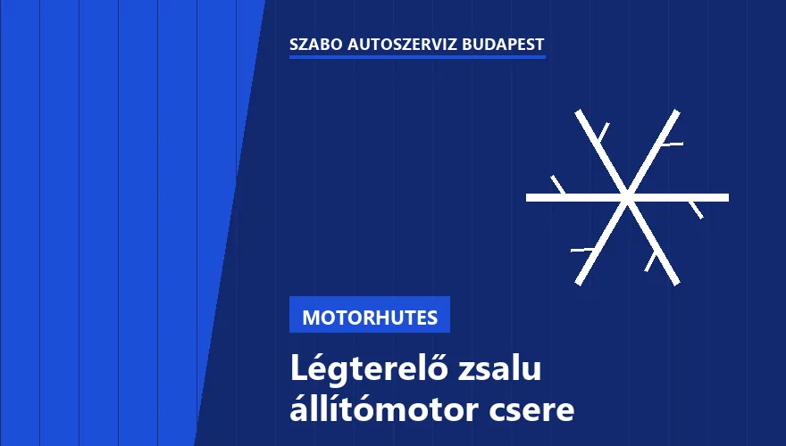 Légterelő zsalu állítómotor csere - autószerviz Budapest, Szabó Autószervíz műhely