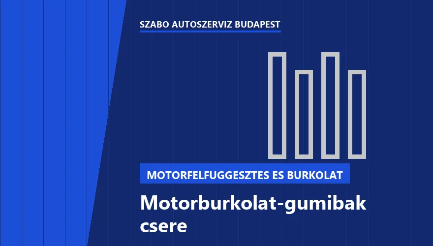 Motorburkolat-gumibak csere a Szabó Autószervíz Budapest szervizében