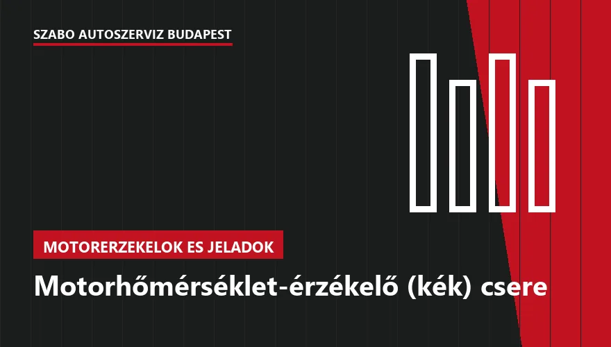 Motorhőmérséklet-érzékelő (kék) csere - autószerviz Budapest, Szabó Autószervíz műhely