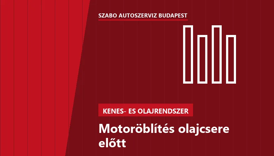 Motoröblítés olajcsere előtt a Szabó Autószervíz Budapest szervizében