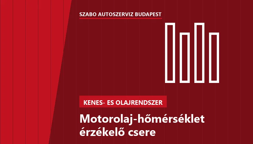 Motorolaj-hőmérséklet érzékelő csere - autószerviz Budapest, Szabó Autószervíz műhely