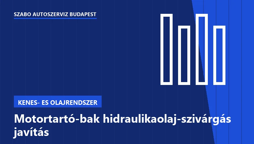 Motortartó-bak hidraulikaolaj-szivárgás javítás - autószerviz Budapest, Szabó Autószervíz műhely
