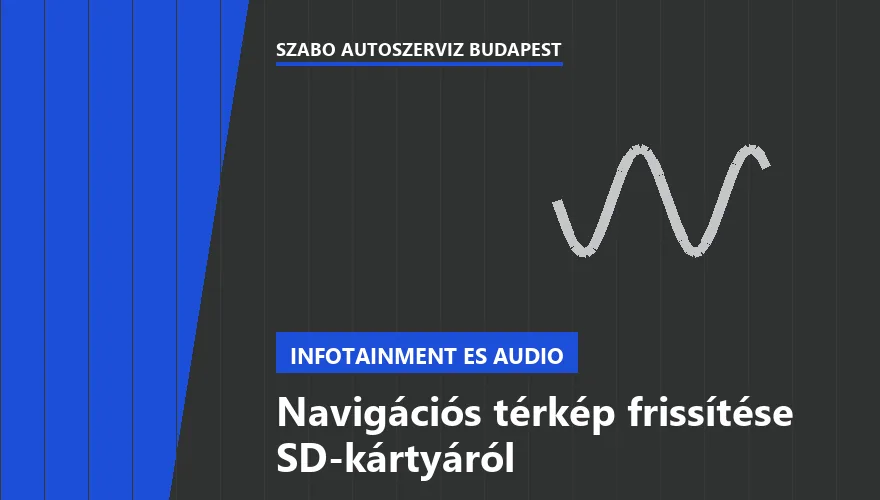 Navigációs térkép frissítése SD-kártyáról a Szabó Autószervíz Budapest szervizében