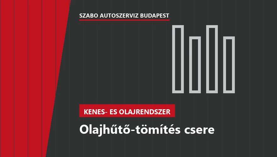 Olajhűtő-tömítés csere - autószerviz Budapest, Szabó Autószervíz műhely