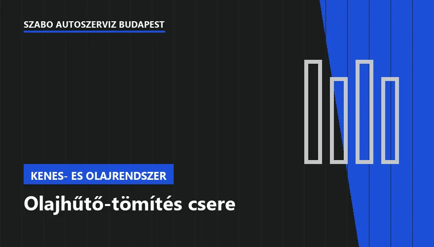 Olajhűtő-tömítés csere a Szabó Autószervíz Budapest szervizében