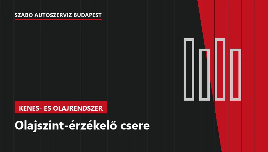 Olajszint-érzékelő csere - autószerviz Budapest, Szabó Autószervíz műhely