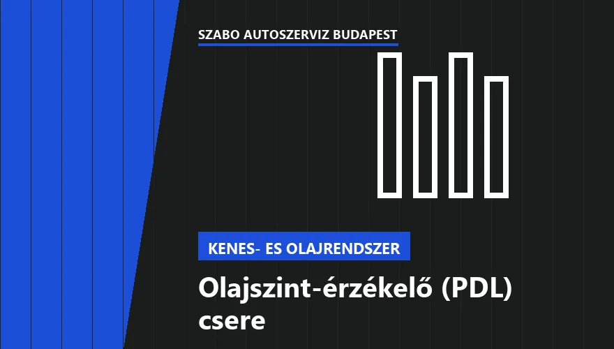 Olajszint-érzékelő (PDL) csere - autószerviz Budapest, Szabó Autószervíz műhely