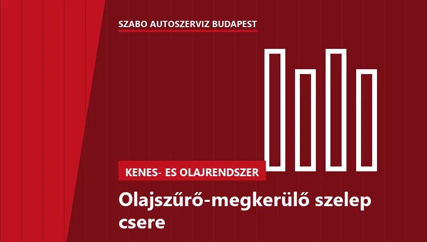 Olajszűrő-megkerülő szelep csere a Szabó Autószervíz Budapest szervizében