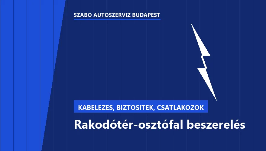 Rakodótér-osztófal beszerelés a Szabó Autószervíz Budapest szervizében