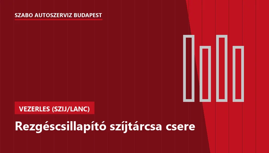 Rezgéscsillapító szíjtárcsa csere - autószerviz Budapest, Szabó Autószervíz műhely