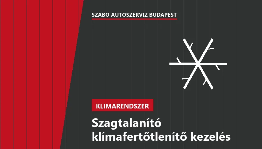 Szagtalanító klímafertőtlenítő kezelés a Szabó Autószervíz Budapest szervizében