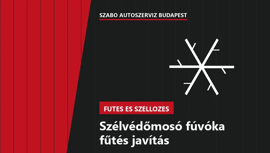 Szélvédőmosó fúvóka fűtés javítás a Szabó Autószervíz Budapest szervizében