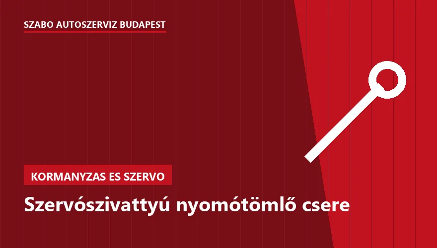 Szervószivattyú nyomótömlő csere a Szabó Autószervíz Budapest szervizében