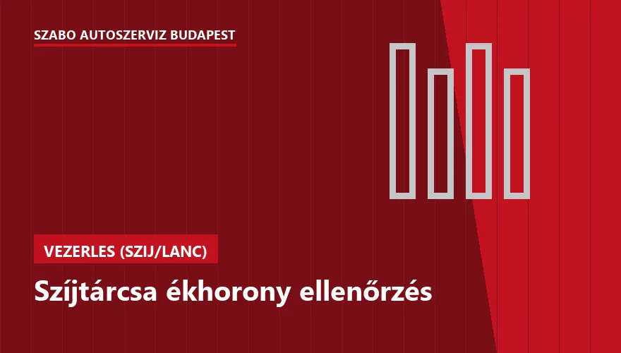 Szíjtárcsa ékhorony ellenőrzés a Szabó Autószervíz Budapest szervizében