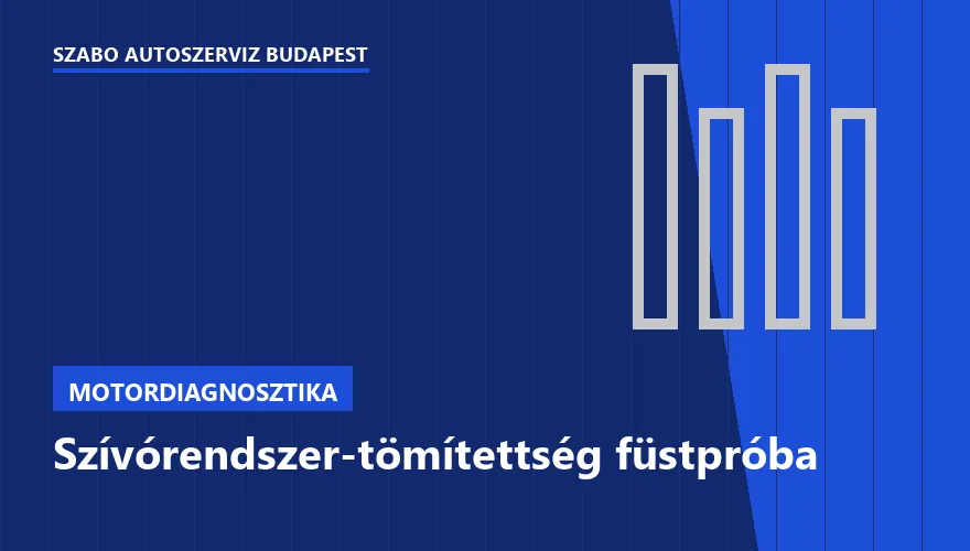 Szívórendszer-tömítettség füstpróba - autószerviz Budapest, Szabó Autószervíz műhely