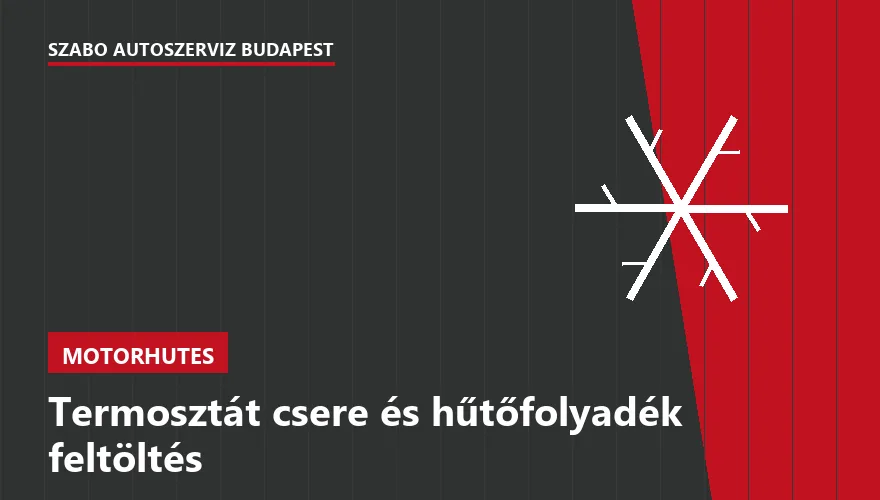 Termosztát csere és hűtőfolyadék feltöltés - autószerviz Budapest, Szabó Autószervíz műhely