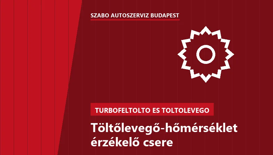 Töltőlevegő-hőmérséklet érzékelő csere - autószerviz Budapest, Szabó Autószervíz műhely