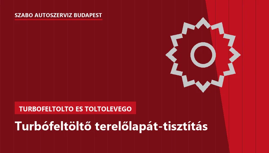 Turbófeltöltő terelőlapát-tisztítás - autószerviz Budapest, Szabó Autószervíz műhely