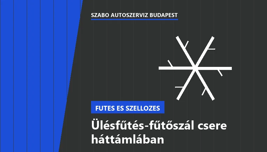 Ülésfűtés-fűtőszál csere háttámlában - autószerviz Budapest, Szabó Autószervíz műhely